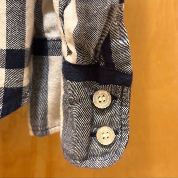 J. Crew Black and White Buffalo Check  Plaid Men's Shirt Size Large - Picture 4 of 7